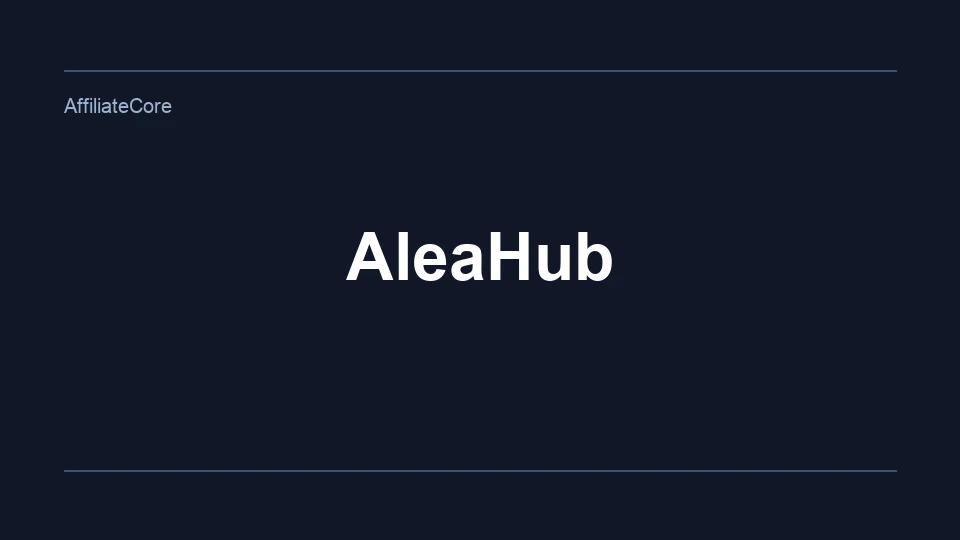 AleaHub: technology for a casino brand