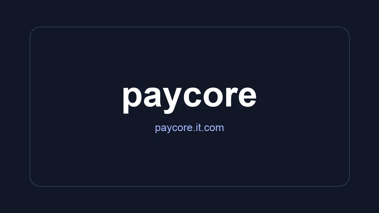 PayCore: payment and crypto software under your own brand