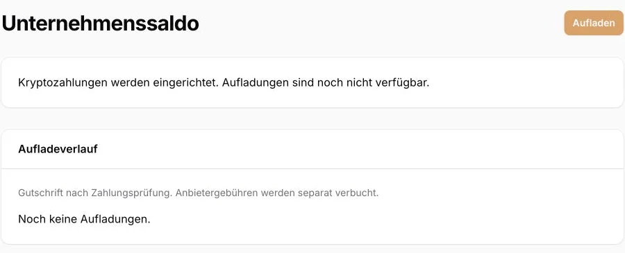 Unternehmenssaldo — AffiliateCore DEMO, 10.10.2026